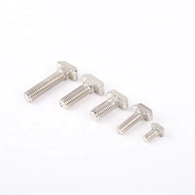 M8 x 20mm T Slot 10mm Quarter-Turn Drop-In Hammer Bolt