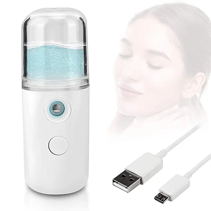Portable Mister Machine Facial Steamer Stand Mist 30Ml Nano Spray Battery Atomizer Nebulizer Cold Hand Cute Mini Face Sprayer