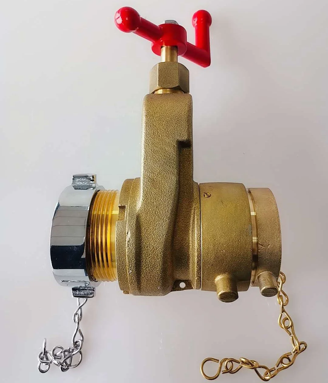 2'-1/2'FXM Hydrant Gate valve fire safety valve 300PSI red painted iron handwheel valve