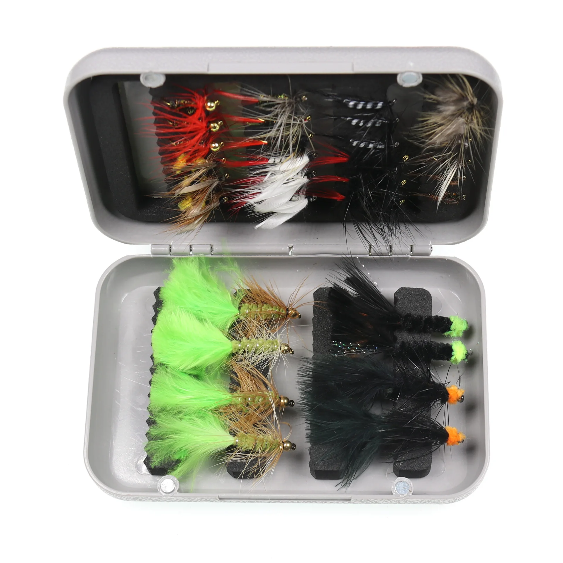 Gorgons  24/32/72pcs/ box   cheap bucktail flies fly fishing best  fishing flies  Artificial Bait Box