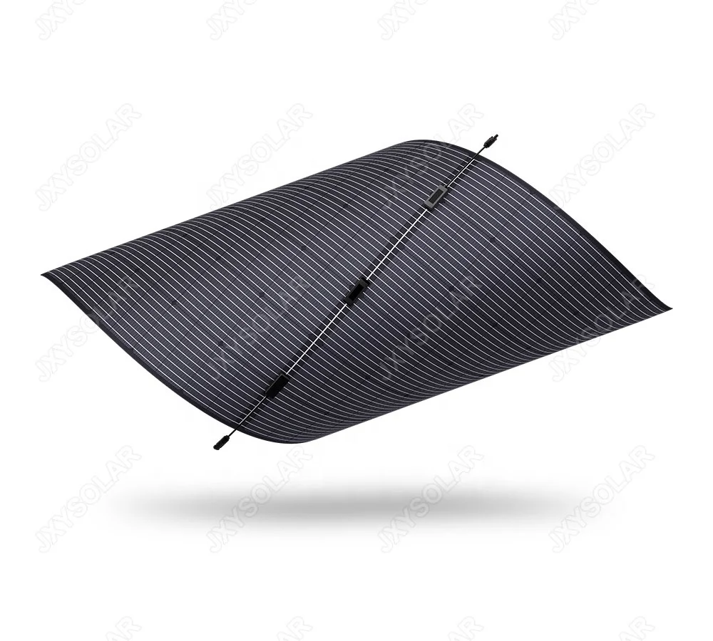 Lightweight Solar Panel 420 Watt 33 Volt Monocrystalline Semi-Flexible Bendable Mono Off-Grid Charger for Marine RV Cabin Roof