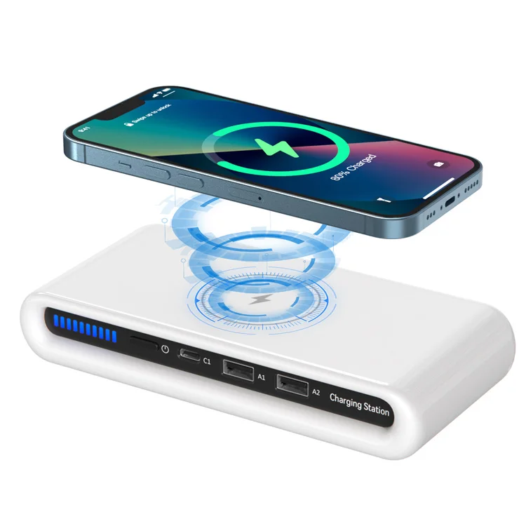 4 in 1 Fast Charge 15W Wireless Charging Station For iPhone 13 12 11 Pro Max Samsung S22 USB Type C Multifunction Charger