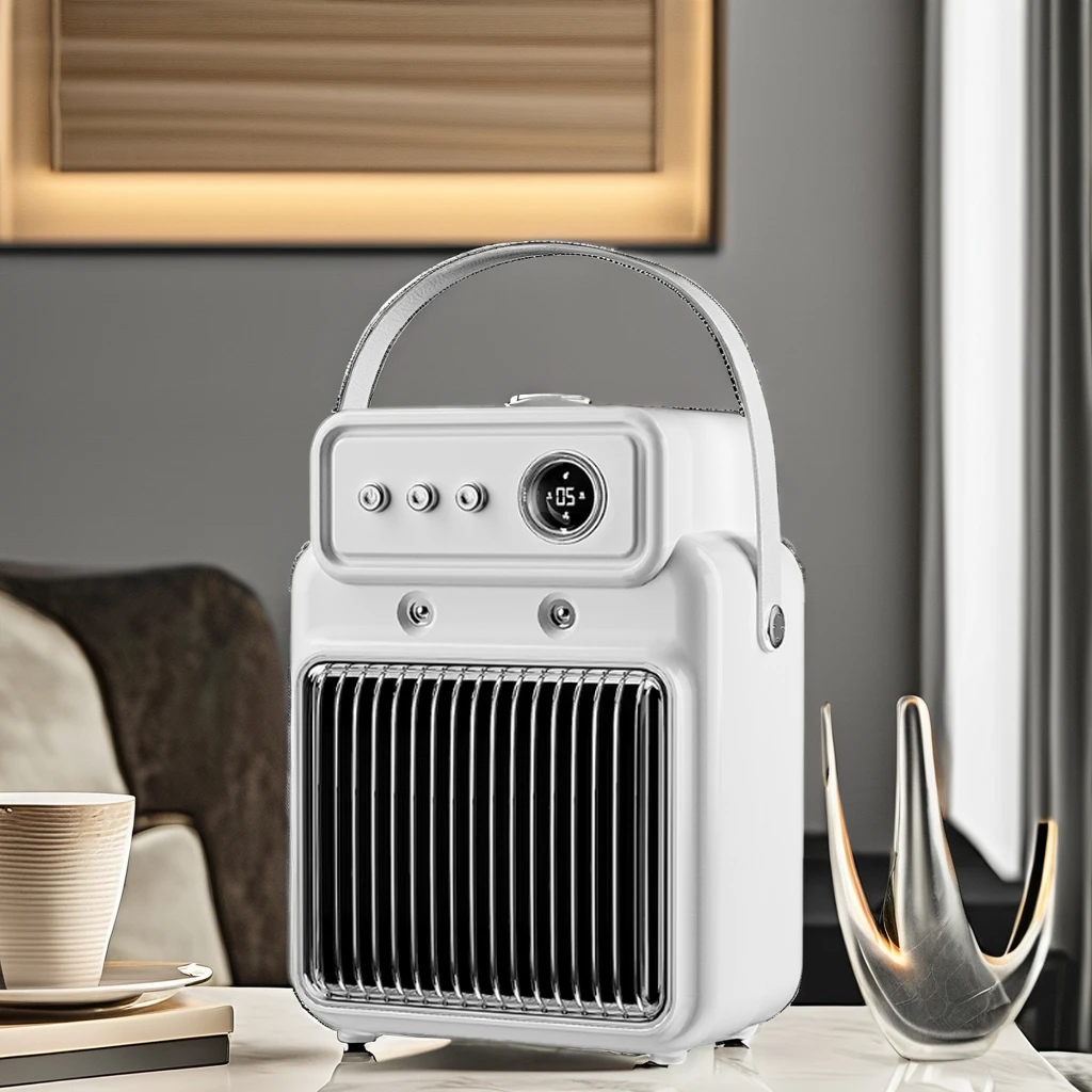 Maist Portable Electric Desktop Fan Heater Mini PTC Ceramic Warmer Home Garden Living Room Car Low Noise Winter Ventilation