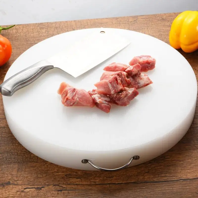 Chopping Board Cutting Boards PE Customizable Sustainable Chopping Blocks for Kitchen Hdpe Plastic Eco-friendly Round White