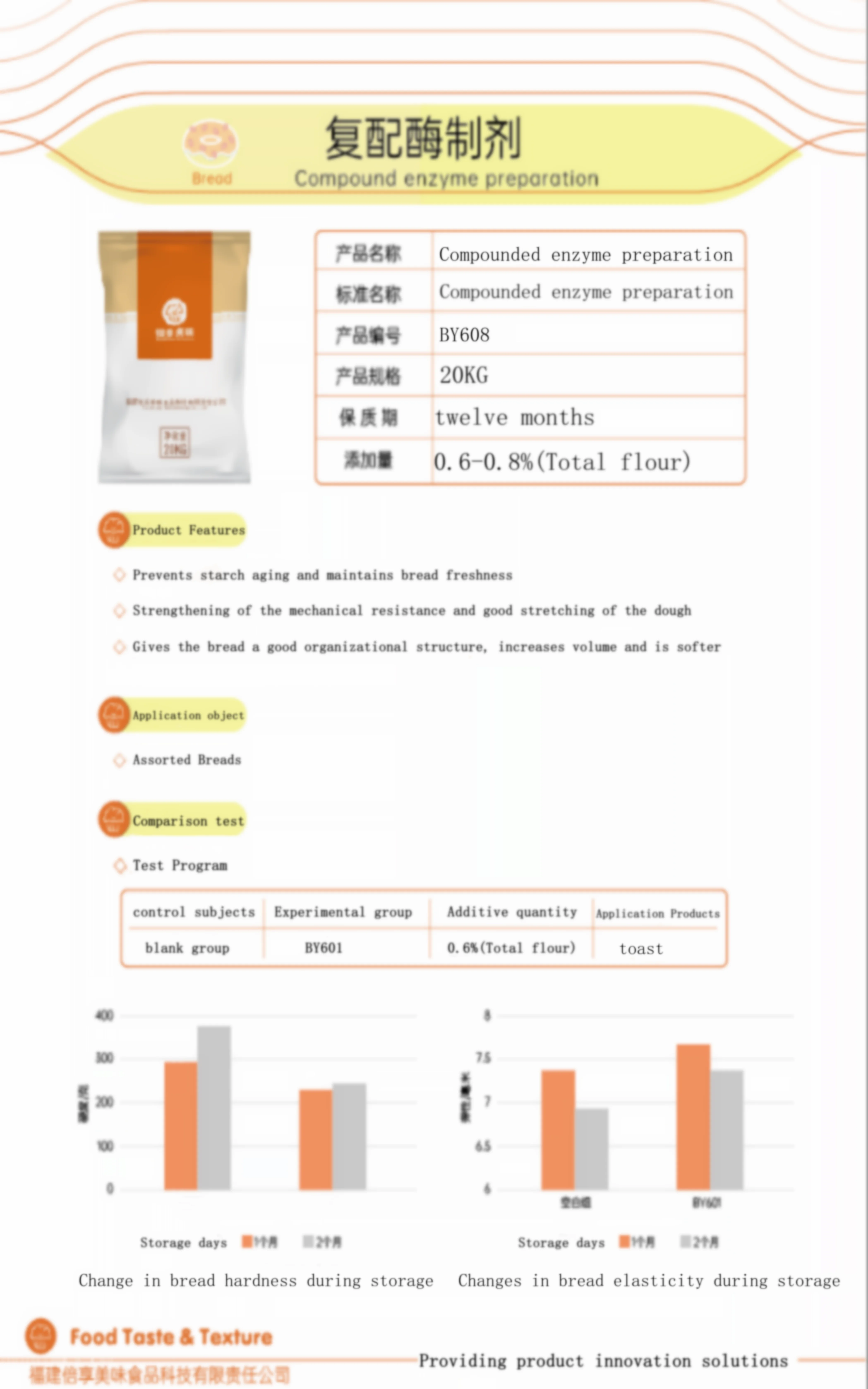 Food grade maltogenic amylase enzyme bread improver for softening baking powder additive