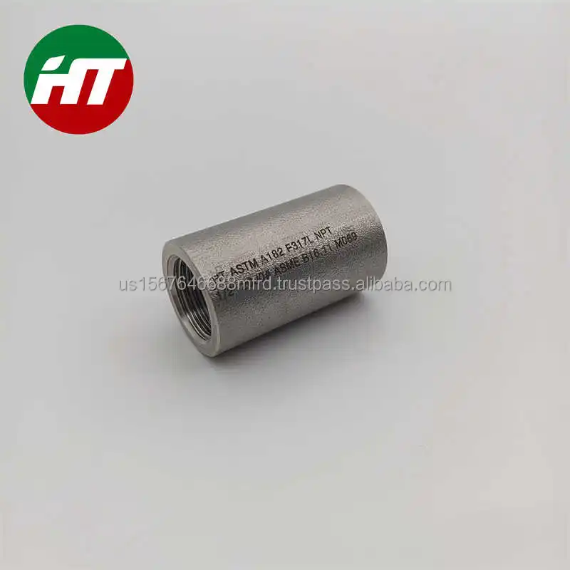 Couplings A182 316L Astm Gr F53 F60 F304 Material Forged Steel Bushing Threaded Elbow Fitting