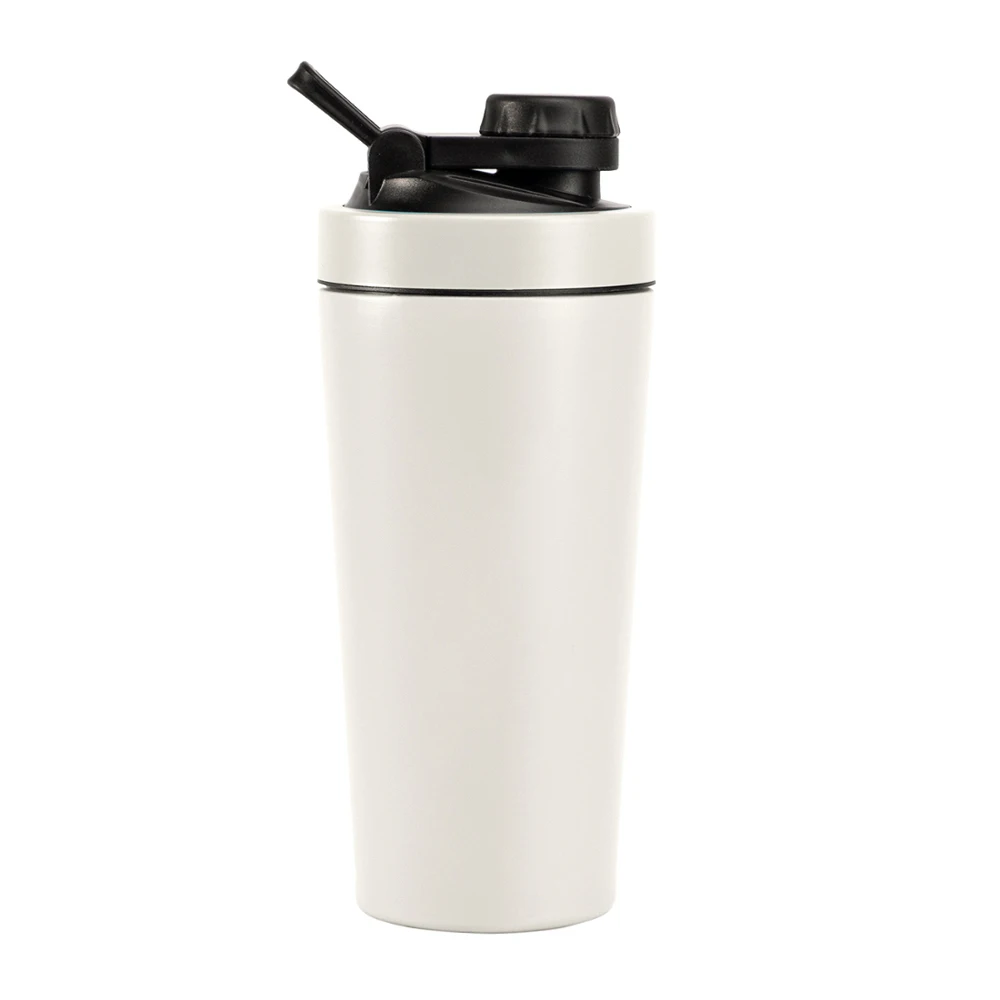 Eco Friendly Blender Fitness Gym Metal Cup Vacuum Stainless Steel Insulation Protein Shaker Yoga Water Bottle With Custom Logo