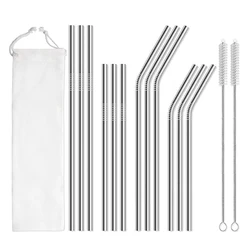 Food Grade Biodegradable Reusable Drinking Straw Metal Stainless Steel Straw