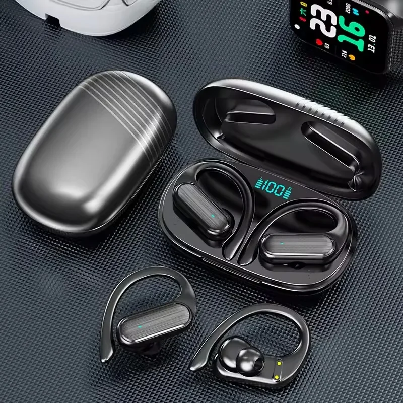 Outdoor Sports TWS Earbuds A520 BT 5.0 Wireless Touch LED Display HiFi Stereo Sound Hot Sale with Ear Hook