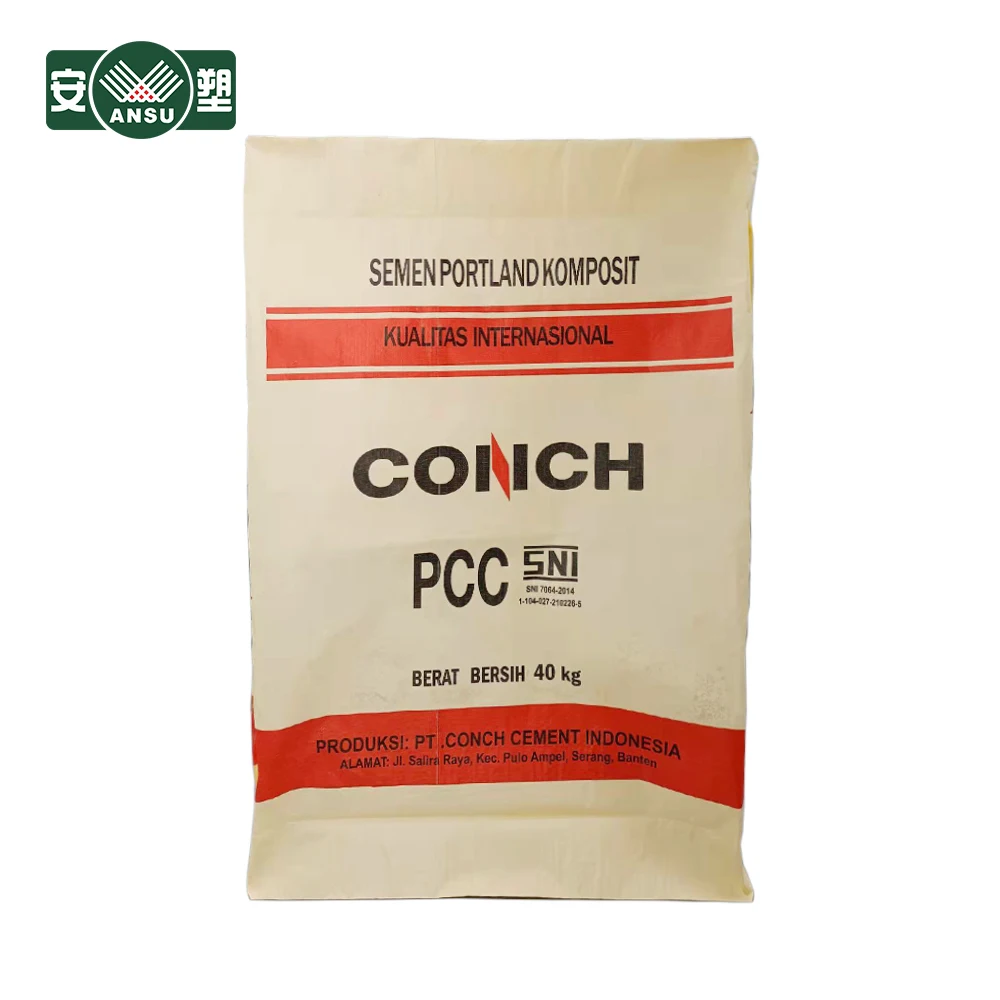 china manufacturer pp woven bag  pp valve bag cement valve packaging bag