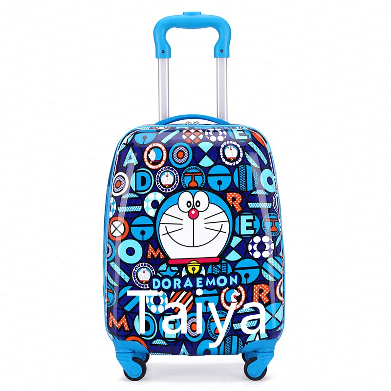 Custom Cartoon anime super man Suitcase Children Rolling Luggage Bag kids boy Trolley Cases