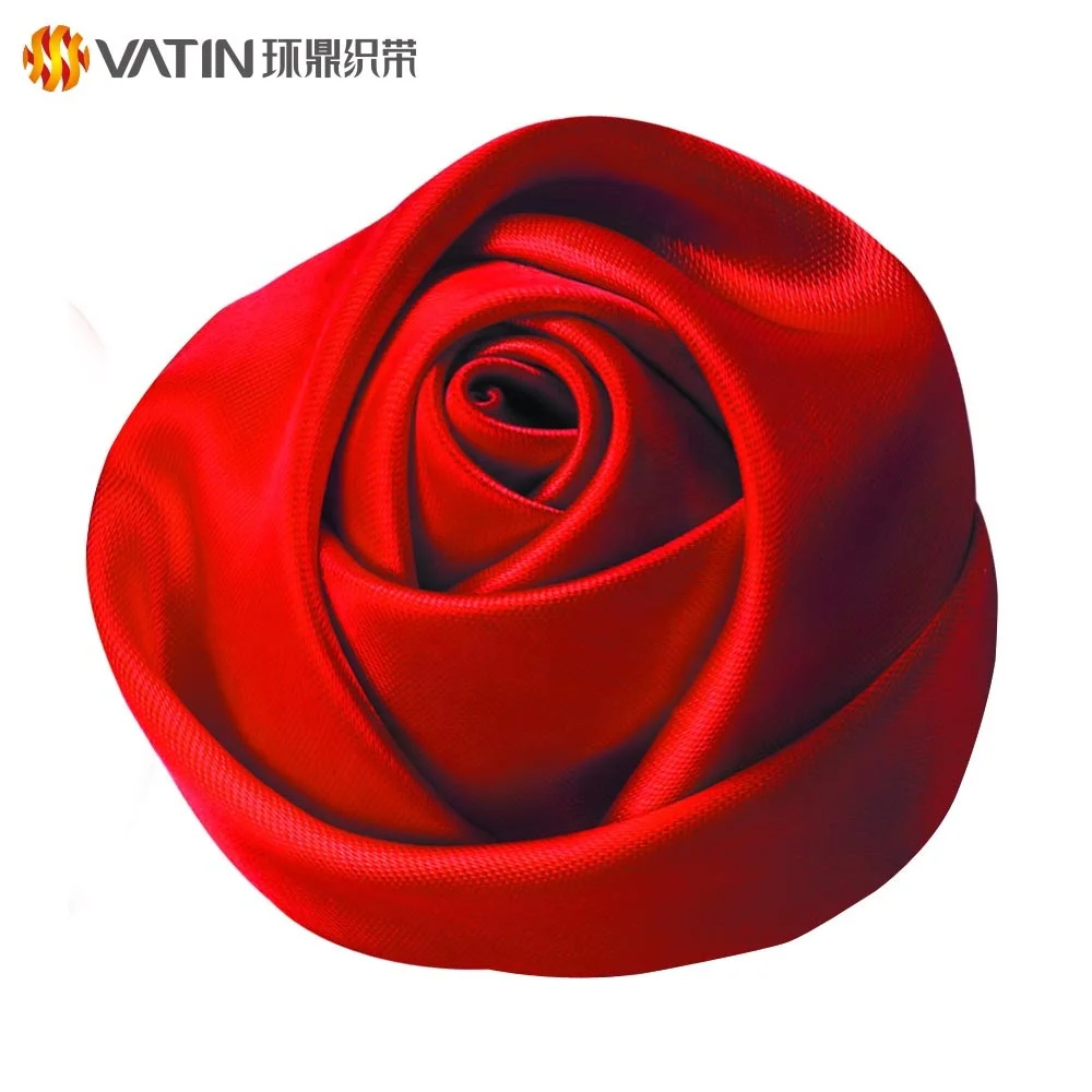 
Wholesale Custom Popular Beautiful Ribbon Handmade Diy Flower Rose Satin Ribbon 