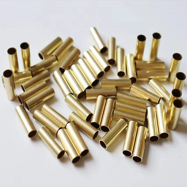 6063 Gold Oxide Aluminum Tube H65 Brass Capillary Can Be Cut Small Diameter Industrial Copper Tube Golden Capillary