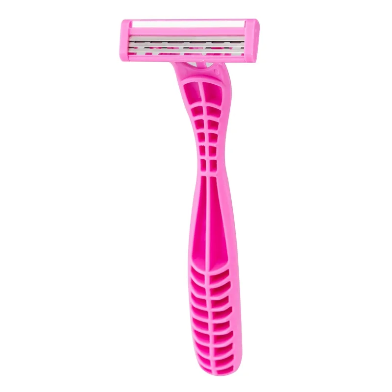 Pearlmax Classic Disposable 3-Blade Razors for Women Stainless Steel Hair Removal with Aloe Moisture Strip
