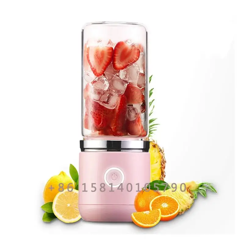 450ml Portable Electric Fruit Juicer USB Rechargeable Smoothie Blender Machine Mini Fruit Mixer Cup Juicing Cup Kitchen Mixer