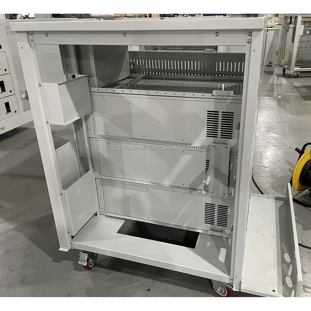 Custom Telecom Battery Charging Bts Cabinet Chassis Cabinet Shelter Telecom Server Room Cold-rolled Steel Plate Cabinets