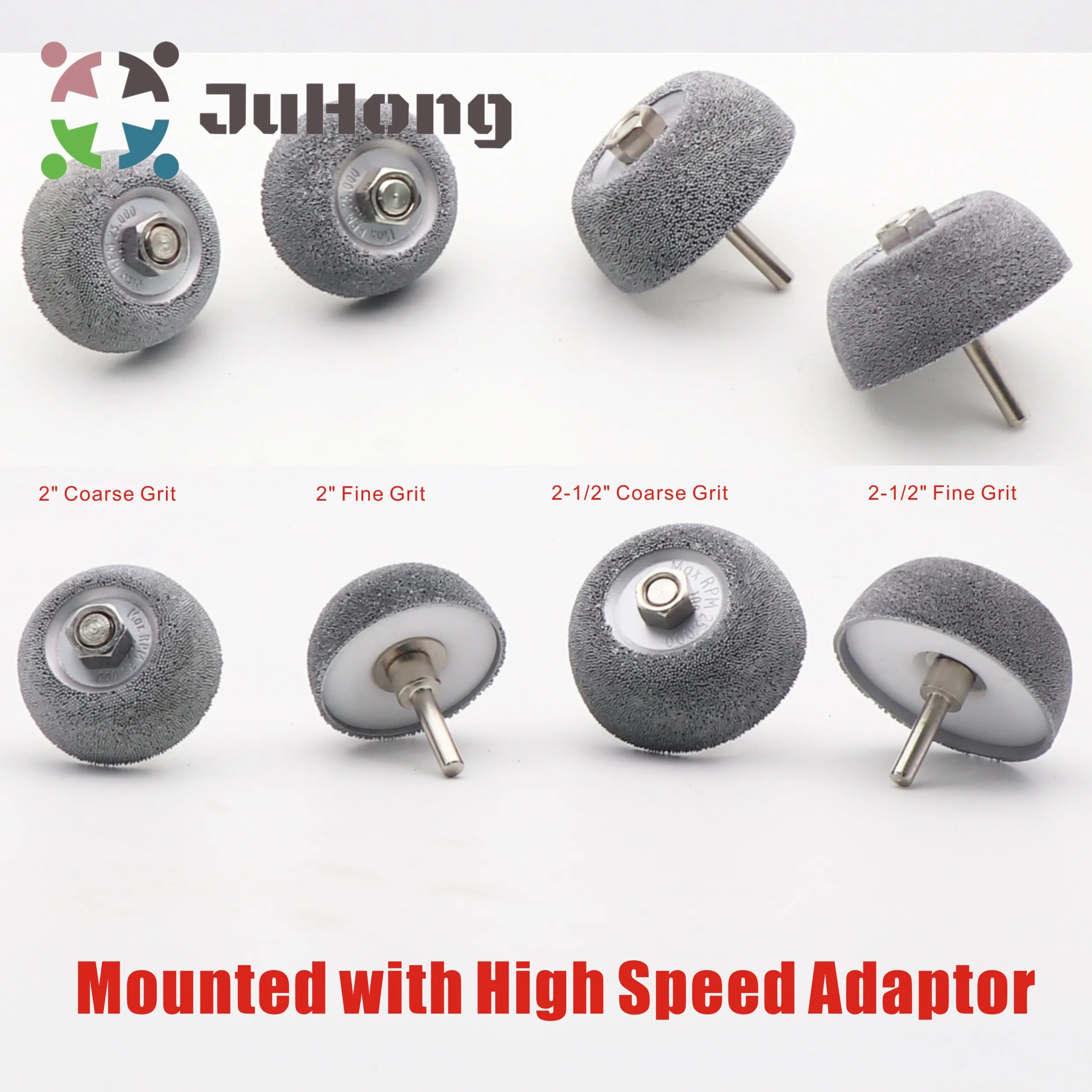 2.5 inch Flared Contour Wheel Coarse / Fine Grit Tungsten Carbide Contour Cup Inner Liner Tube Buffing Tire Repair Abrasive Tool