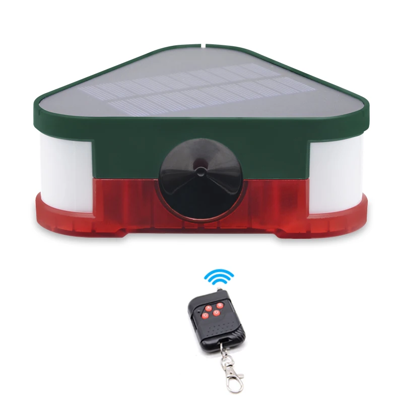Solar Animals Pest Rat Flashing Alarm Security Siren Squirrel Raccoon Snake Mole Warning Motion Detection Repeller for Farm