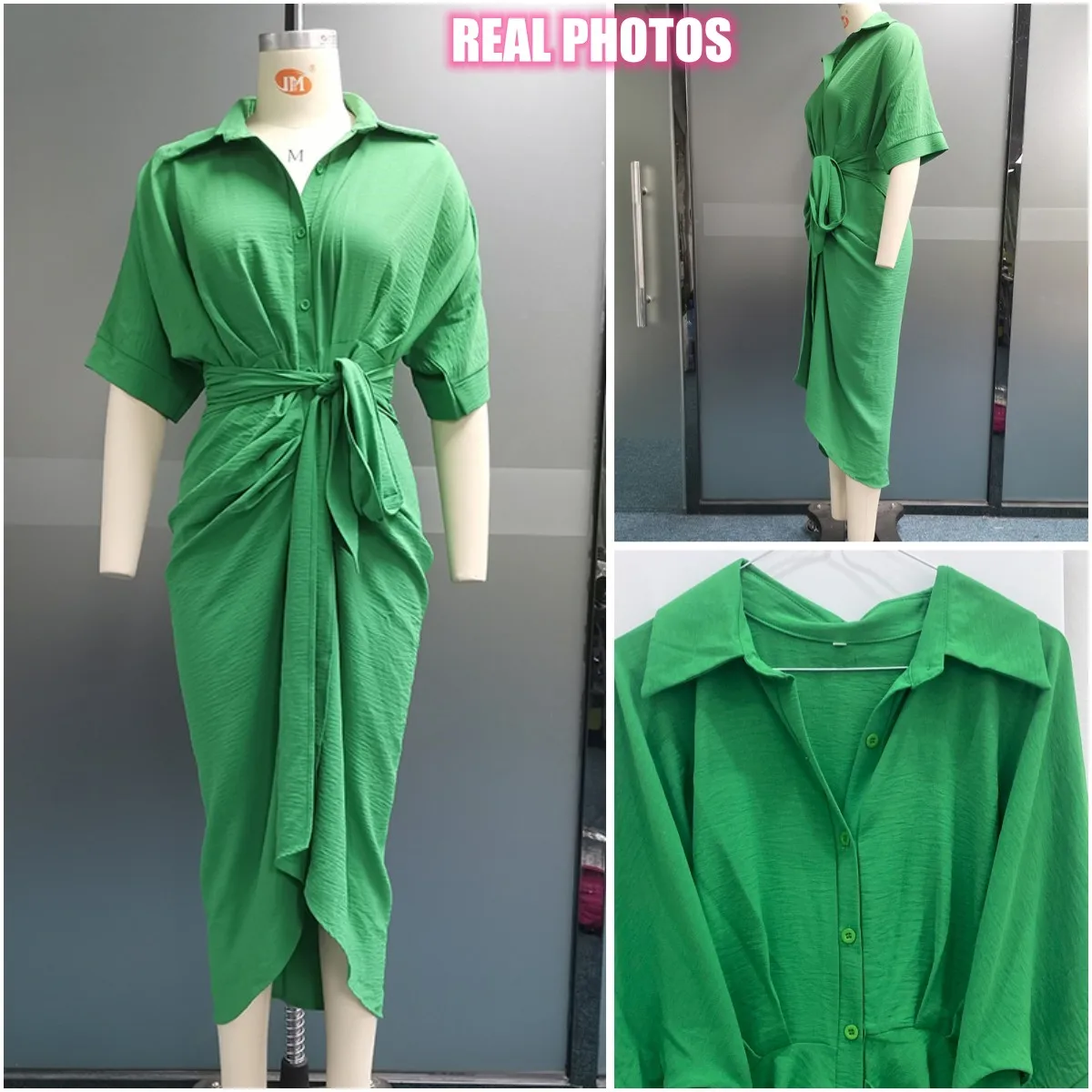 Women Elegant Shirt Dress Summer Printed Button Ruched Dress Female V-neck Long Casual Dresses