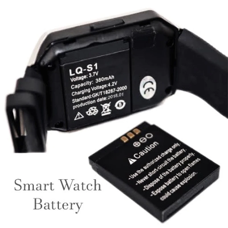 Горячая Распродажа запчасти Lq-s1 3 7 mah 380 v литий-ионная аккумуляторная батарея для смарт-часы Dz09 Qw09 W8 A1 V8 X6