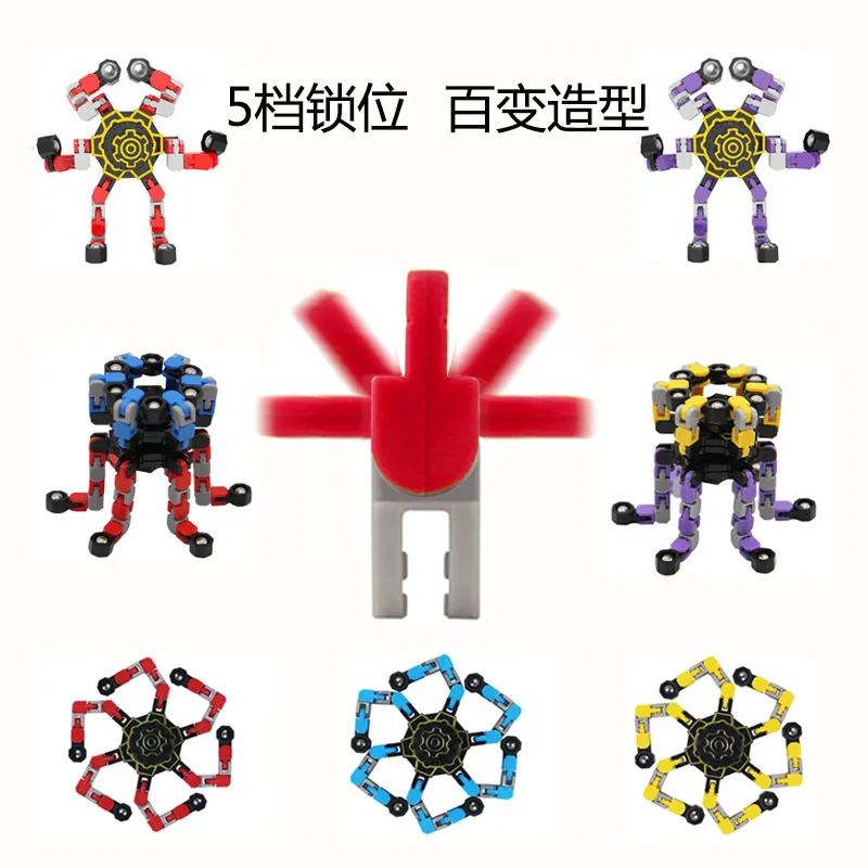 PT Trending Products Robot Fidget Spinners Transformable Gyroscope Bulk Fidget Spinner For Kids Fidget Toys Spinner