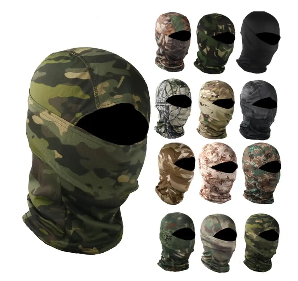 Hot Wholesale Headgear Scarf Camouflage Full Face Tactical Outdoor Operation Balaclava
