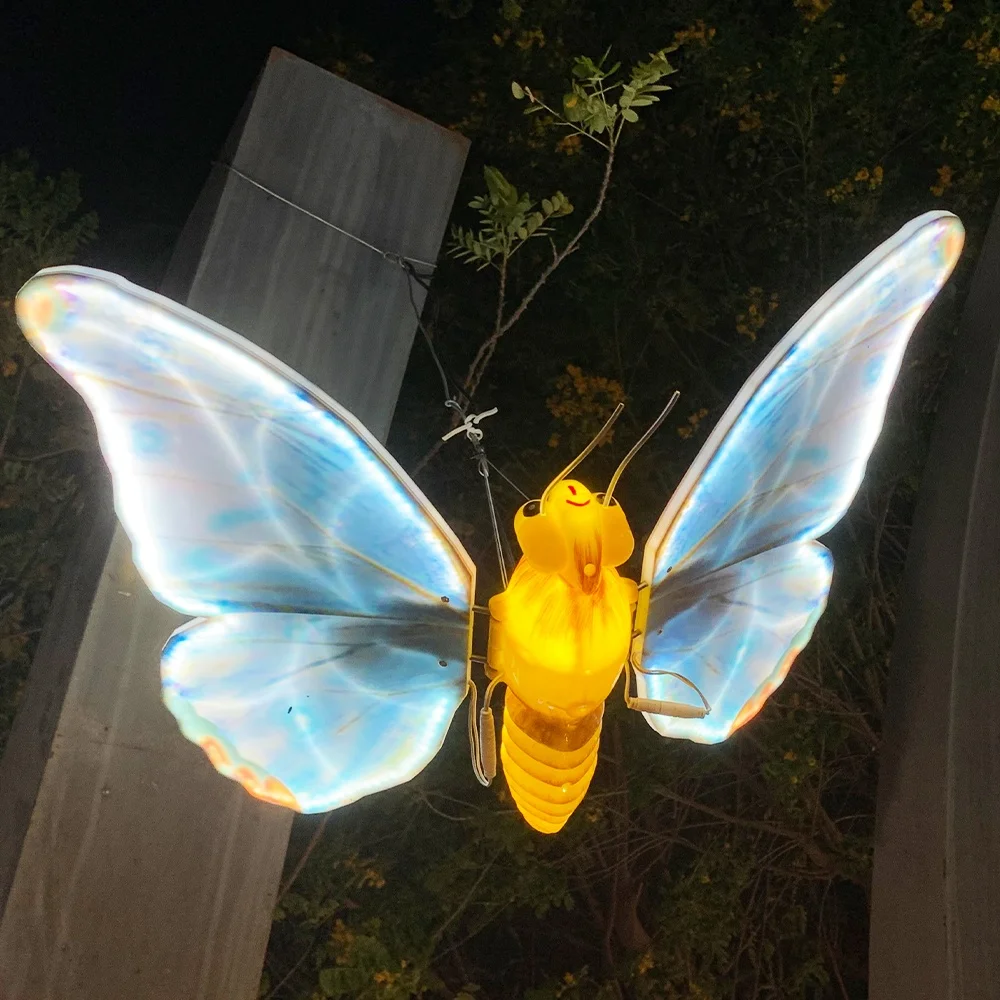 Momovalley magical butterfly nights colorful led butterfly decor enhances outdoor waterproof lighting creating garden ambiance
