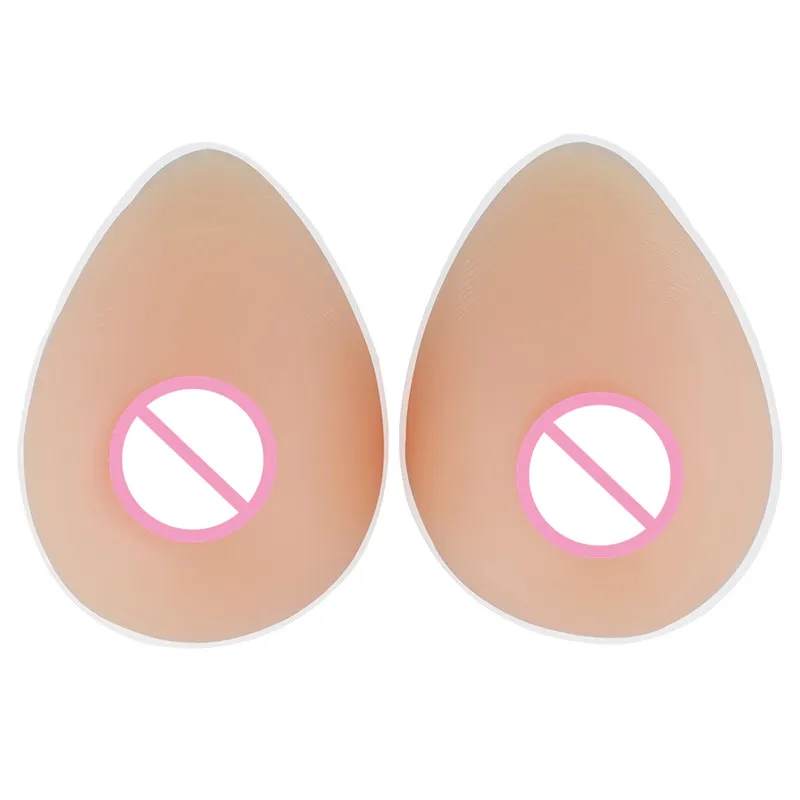 Beautiful False Silicon Breast Form Water Drop Shape Silicone Breast Forms For Drag Queen