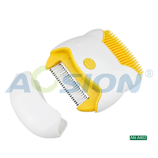 Расческа для чистки питомцев от блох, электрическая щетка для чистки блох, расческа для собак против блох, Электронная Расческа для вшей для кошек и собак, товары для питомцев