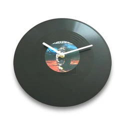 black acrylic vinyl clock