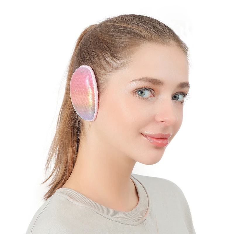 Veijer Adult Winter Earmuff Earbags Outdoor Sport Windproof Ear Covers Fleece Split Ear Muff