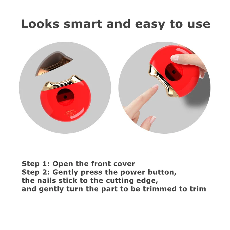 Electric nail polisher nail polisher intelligent electric nail clipper automatic trimmer anti-splash anti-clamping meat