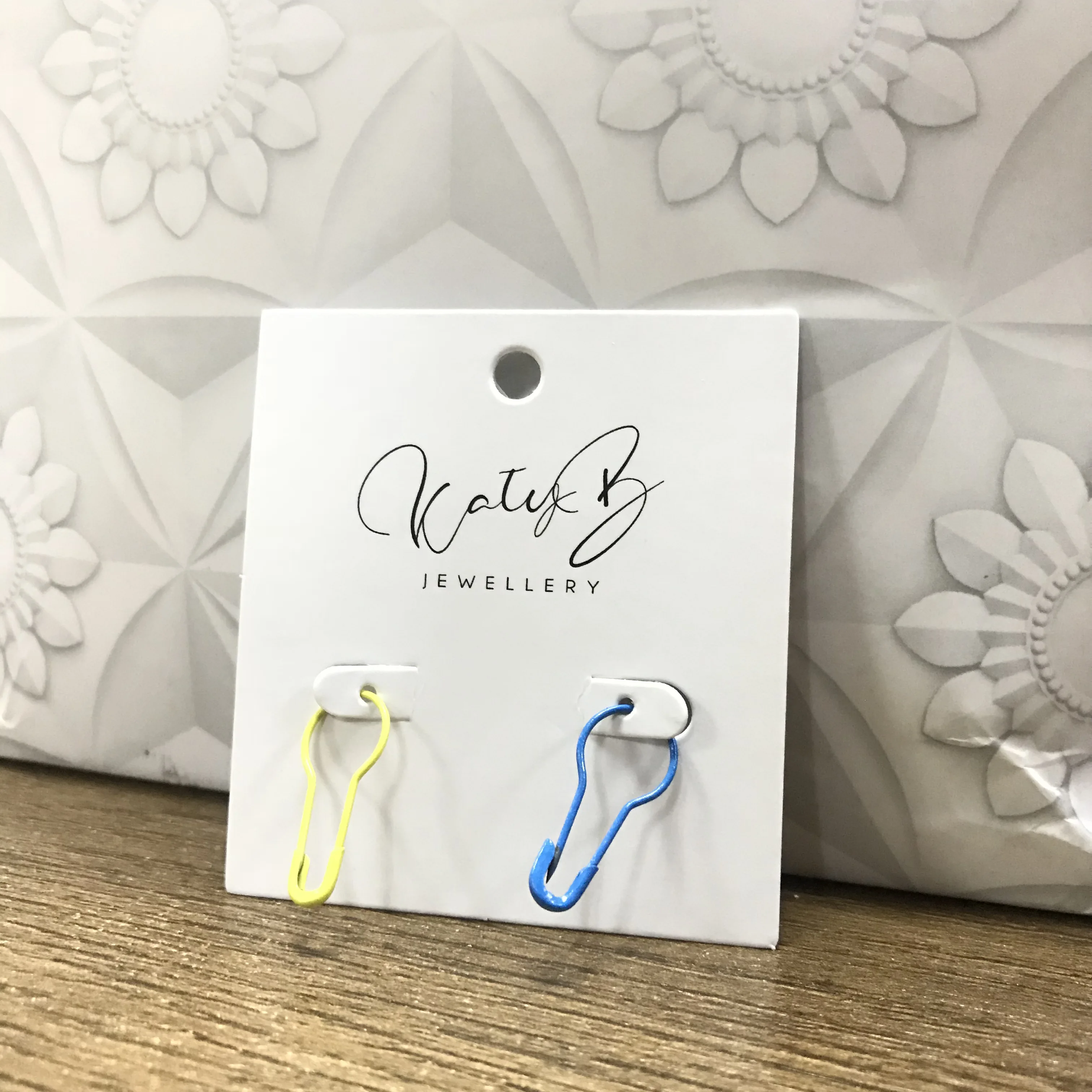 Custom Jewelry  labels logo printed paper hang tag,necklace earring cards,earring hang tag