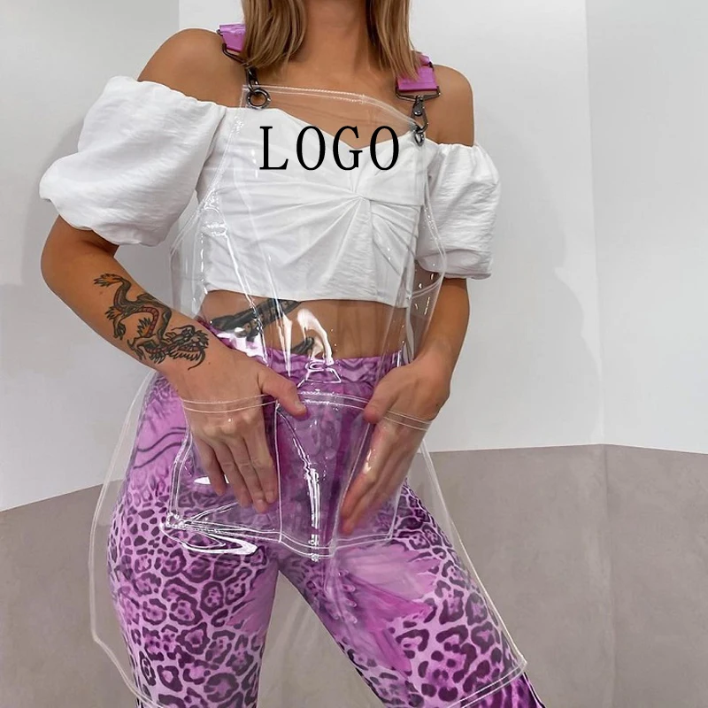 Прозрачный материал ТПУ регулируемый водонепроницаемый и маслостойкий парикмахерский фартук для ногтей женщин