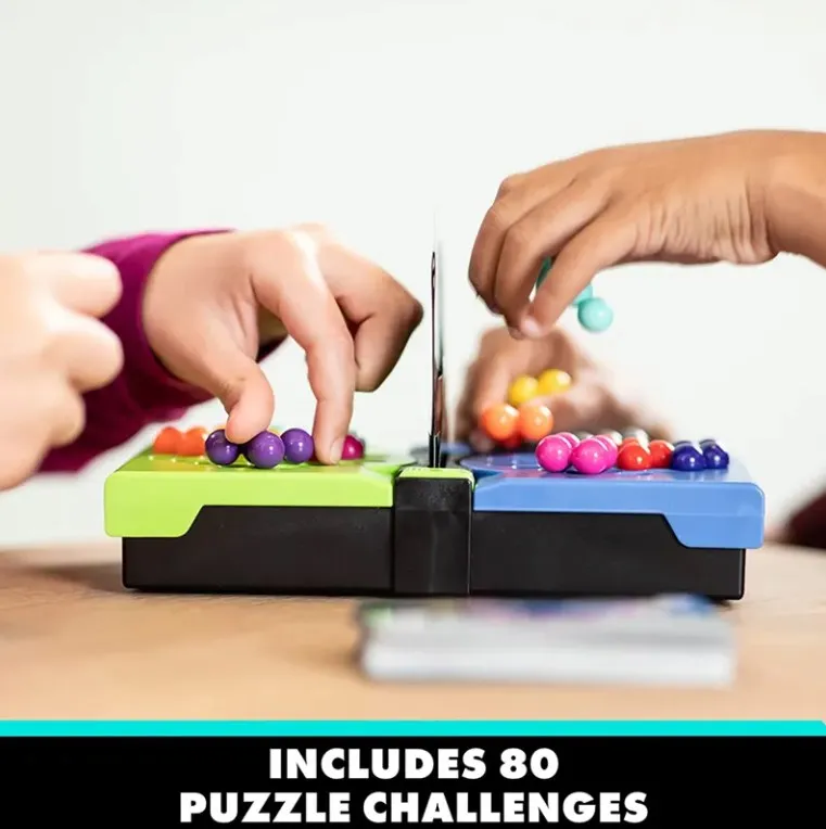 Hot Selling Educational IQ Brain Game Intelligent 2 Players 42PCS Beads Puzzle 80 Challenges Board Table Game For Kid