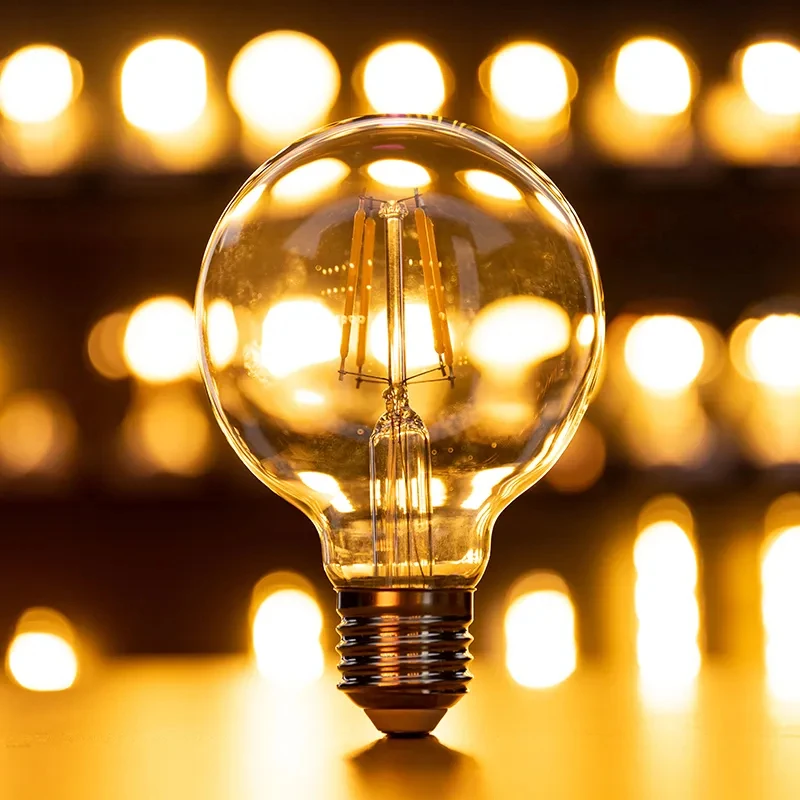 Custom Colorful Rechargeable Led Filament Lamp Rechargeable 2700K 3000K Filament Lamp Cheap