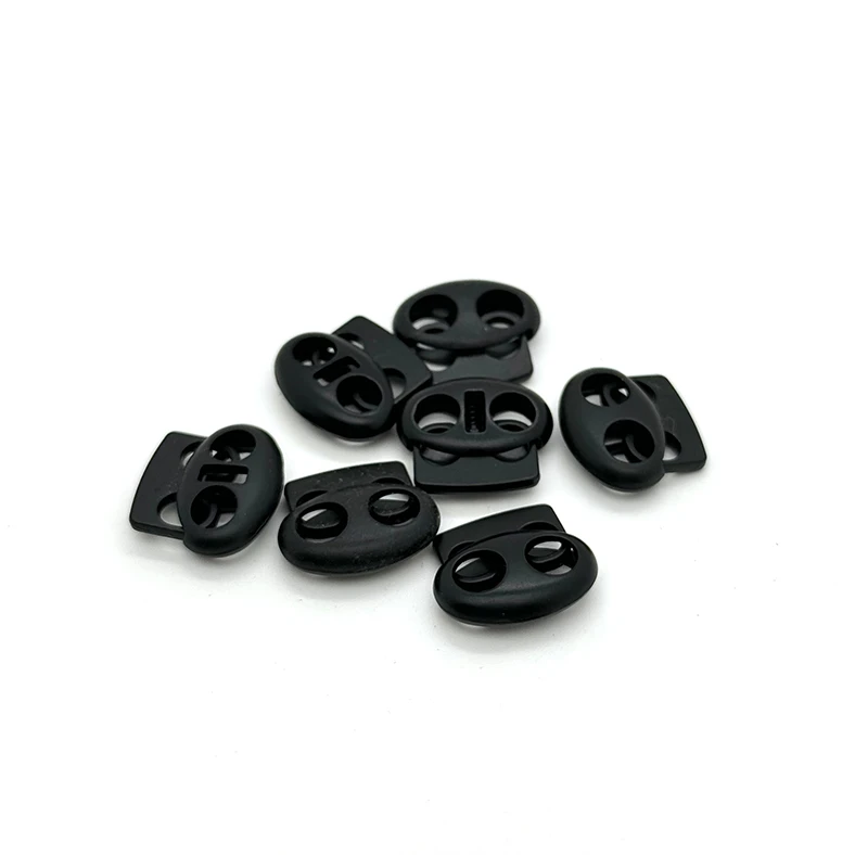 China Factory Manufacture Garment Clothing Accessories Pom Recycled Colorful Rope Stopper Toggle Plastic Lock Buckle Cord Lock