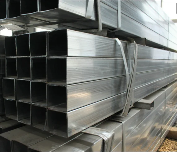 ASTM A500 полая секция оцинкованная сварная 50*50 мм черная труба A36 профиль из мягкой стали Ms прямоугольная и квадратная