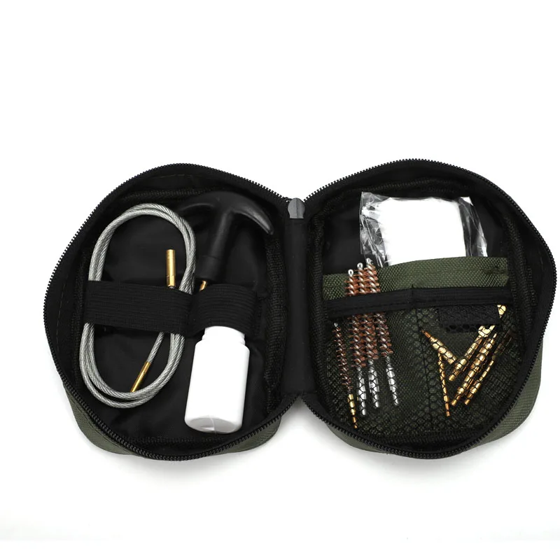 .17cal .22cal .30cal .270 / 8.280cal Gun Cleaning Kit With Flexible Rod And Pouch  cleaning gun