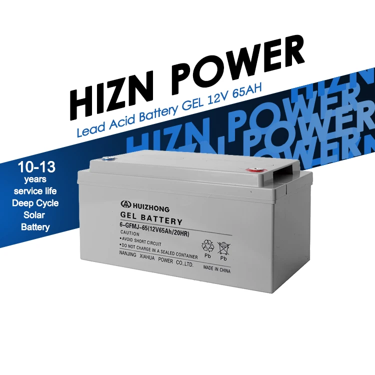 Huizhong 12V 24Ah 33 Ah 38Ah 55Ah 65Ah 75Ah 100Ah Storage Battery 12v Gel Vrla Battery For Solar Application
