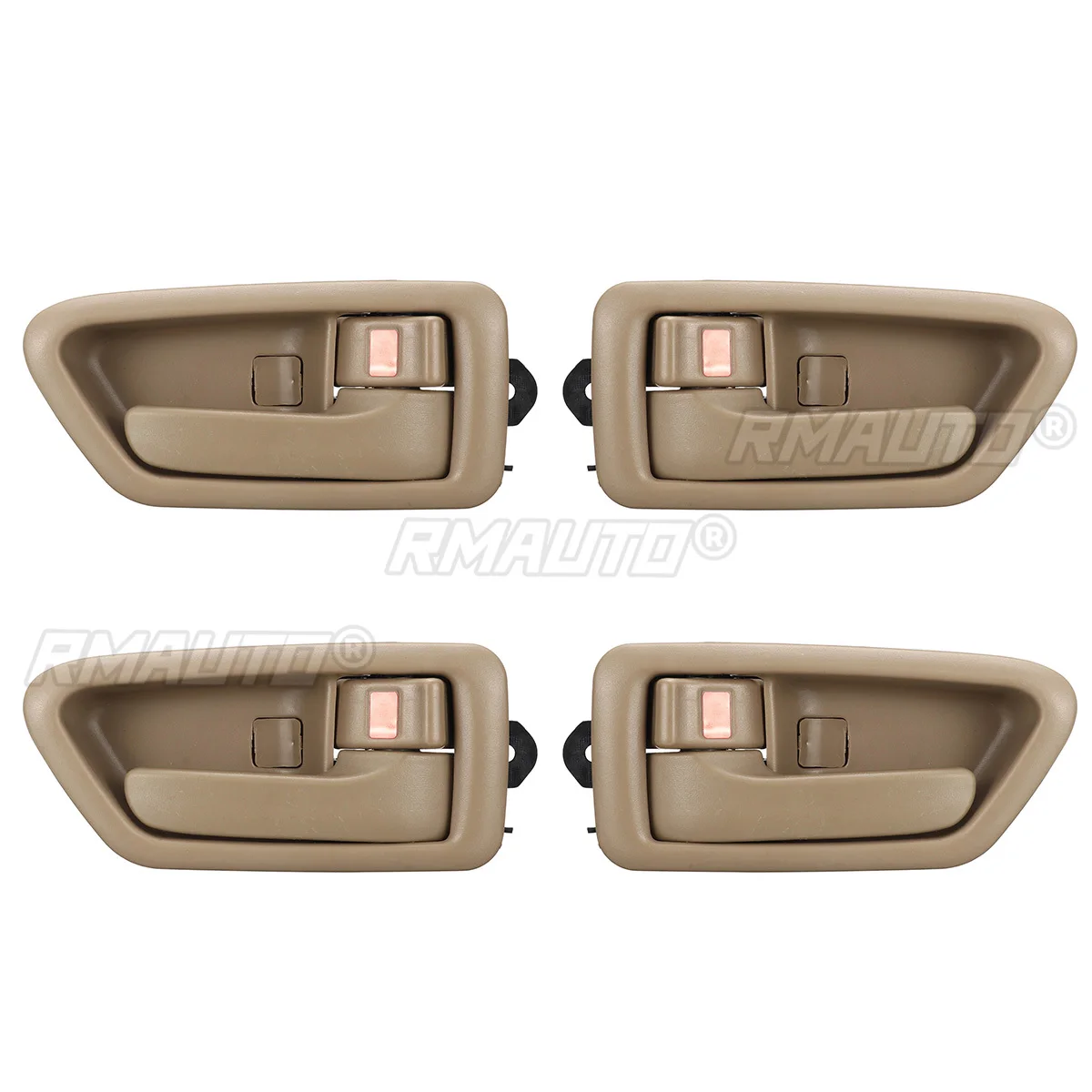 4Pcs Interior Inner Inside Door Handle ABS Beige For Toyota Camry 1997 1998 1999 2000 2001 Car Accessories