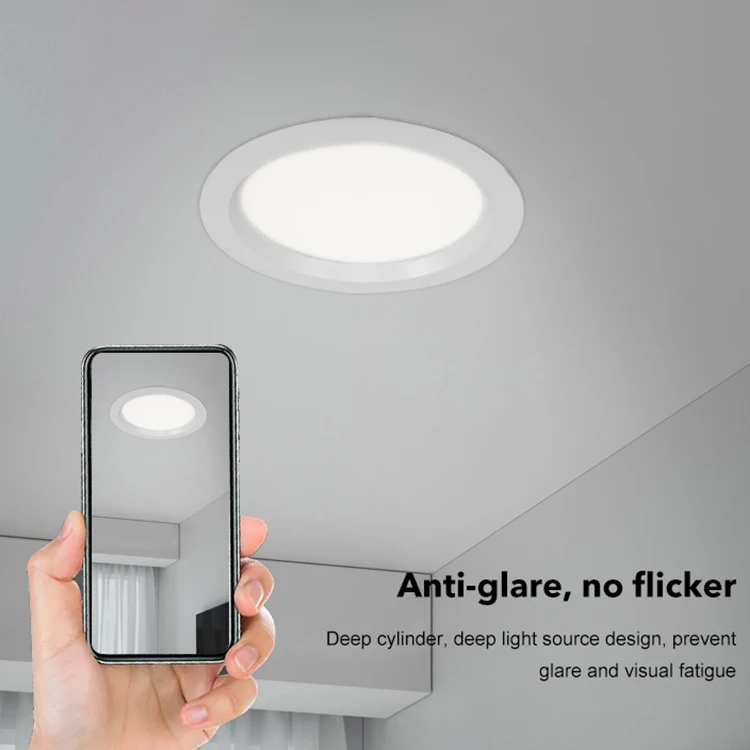 Energy Saving Indoor Home Lighting Adjustable Ceiling Recessed 3w 5w 7w 9w 12w 15w 18w 24w SMD Round Led Downlight