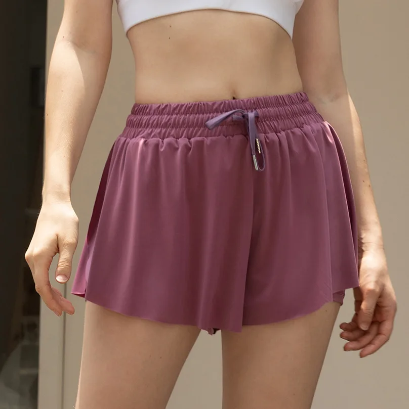 Women Skirts Pants High Waist Dance Ruffled Hot Short Pant Sports Mini Tight Pleated Fitness Yoga Shorts Summer