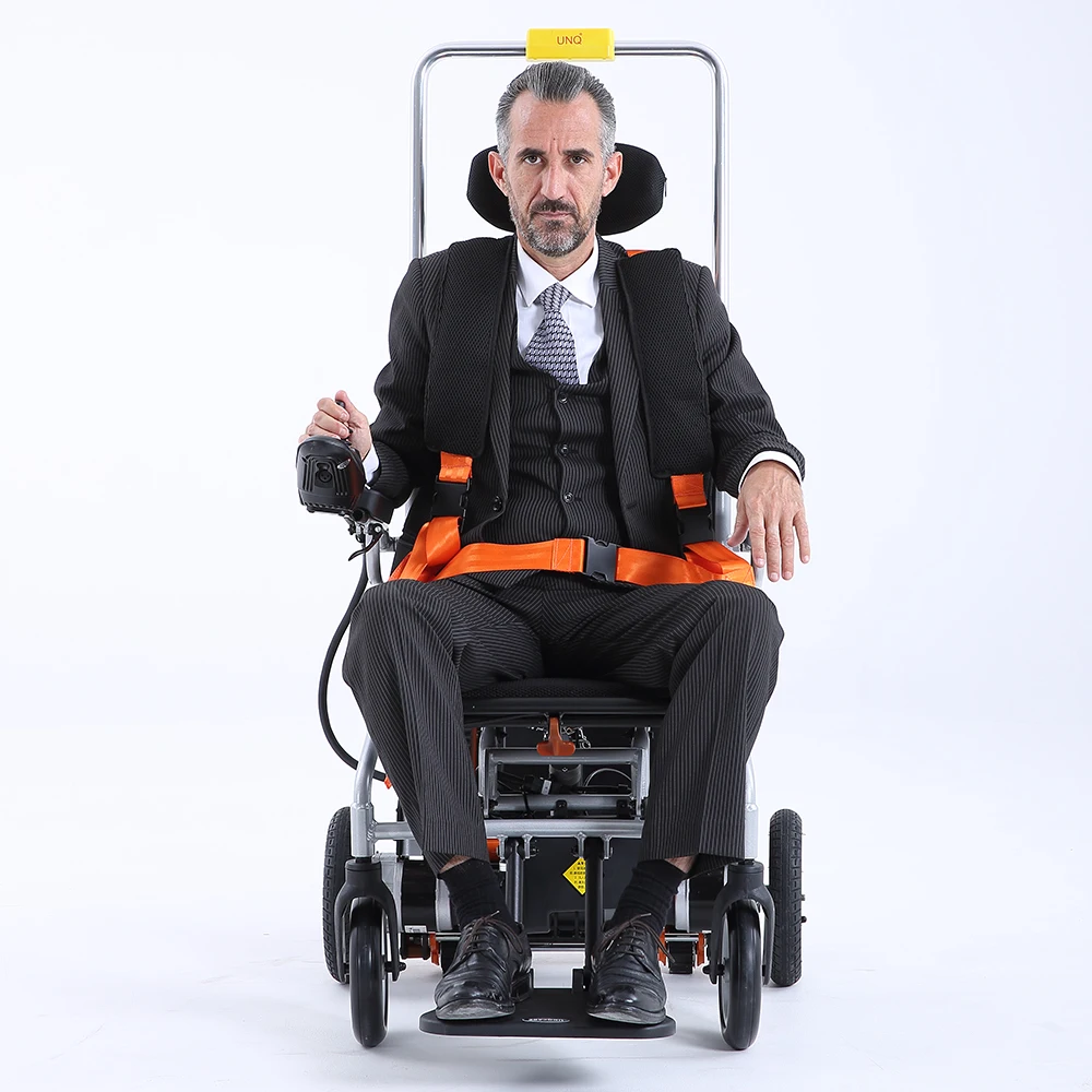 150w Double Motor Electric Wheelchair Excellent Intelligent Braking System Stair Climbing Wheelchair Electric