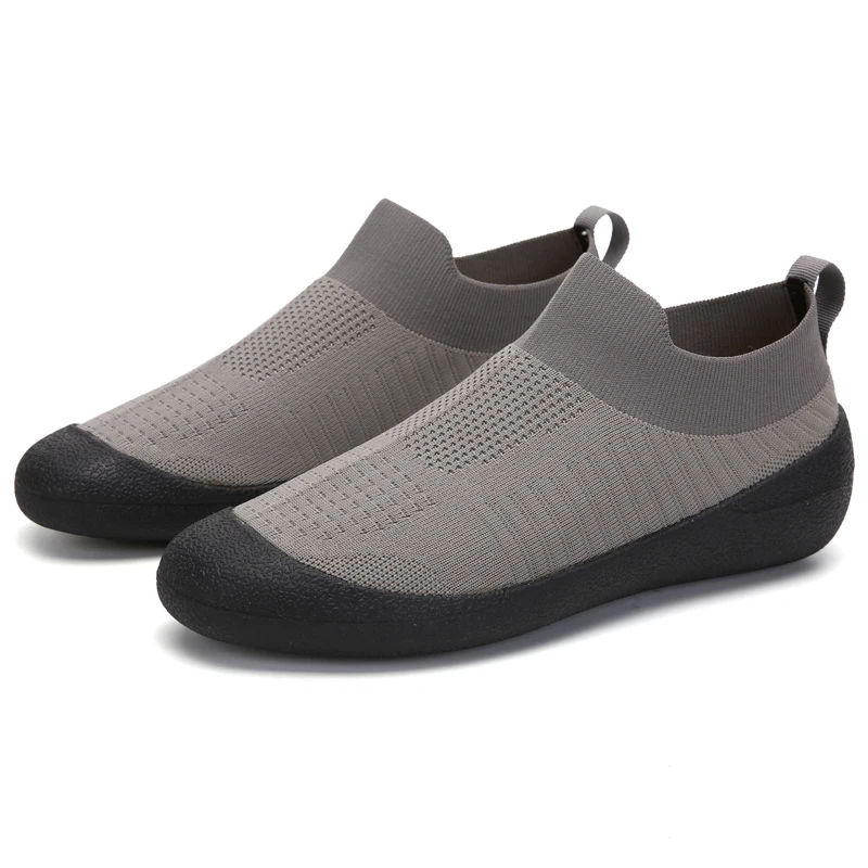 Factory Supply Wholesales Breathable Knit Running Agedness Old Age Walking Shoes