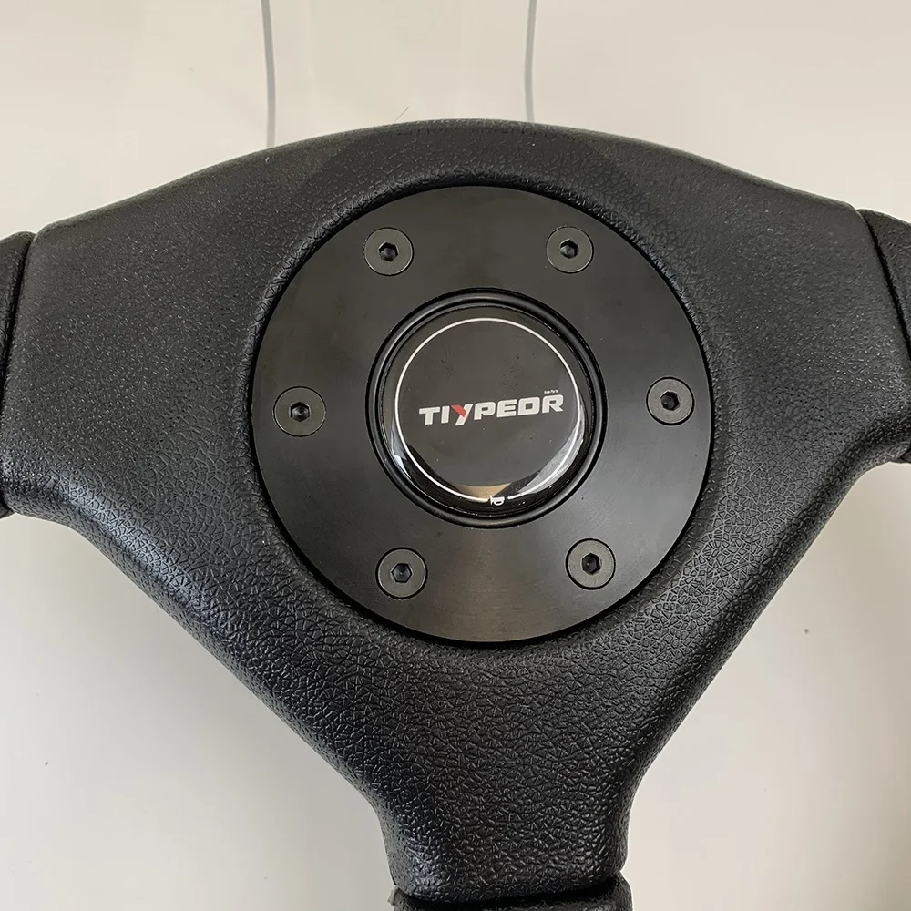 TIYPEOR universal 360MM Automotive Sport Racing High Quality Aluminum PU Steering Wheel Suitable for Karting UTV ATV