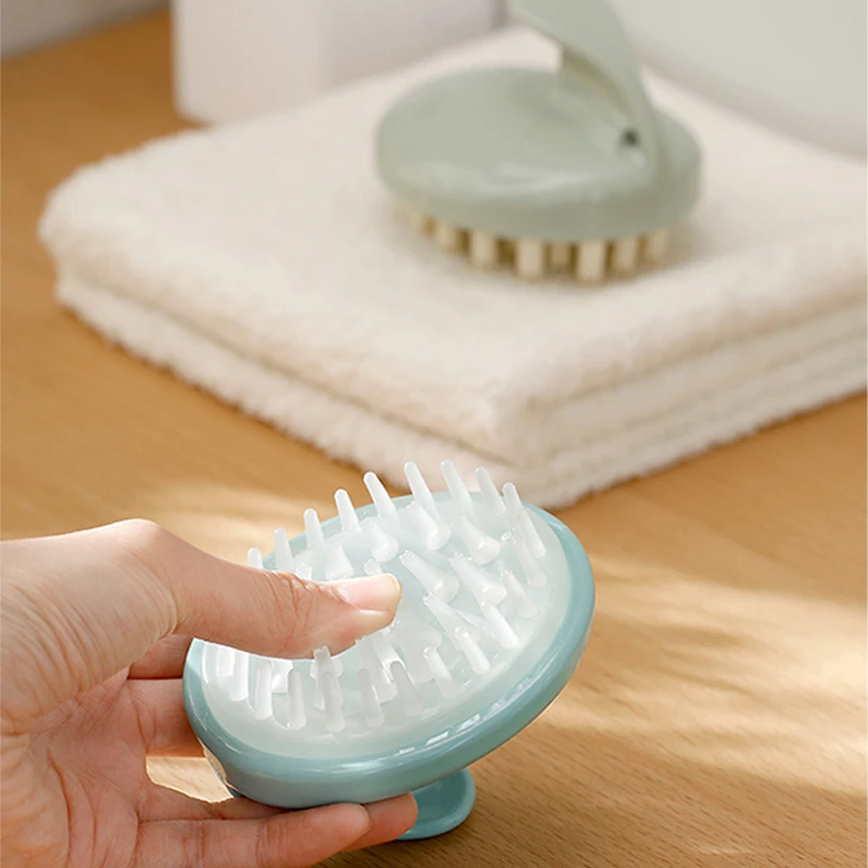 Wholesale shampoo Brush Scalp Massager Round Hair Brushes Hair Shampoo Brush