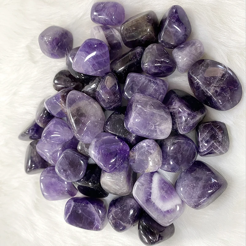 custom 2cm gems blocks cube tumbled crystals stone gemstone polished amethyst cube tumble