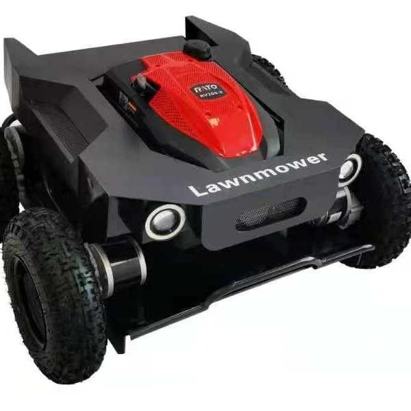 JCX Best Sale Remote Control Rotary Lawn Mower Automatic Robot Lawnmower Small Intelligent Gardening