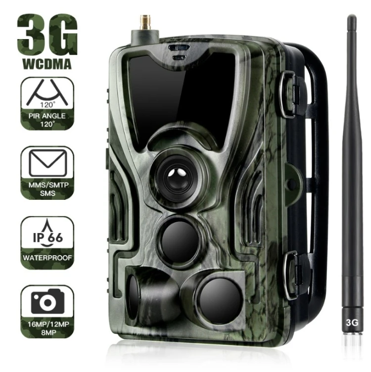 Good Quality HC801M 3G WCDMA Waterproof IP66 IR Night Vision Security Hunting Trail Camera, 120 Degree PIR Angle